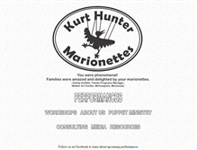 Tablet Screenshot of huntermarionettes.com